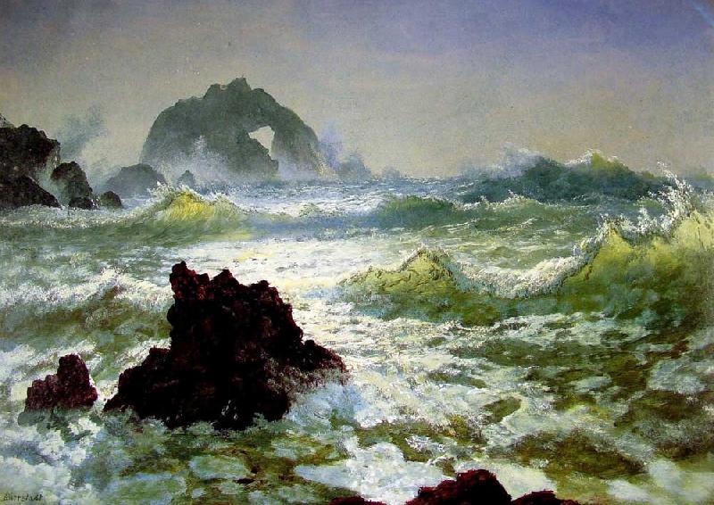 Albert Bierstadt Seal Rock, California oil painting image